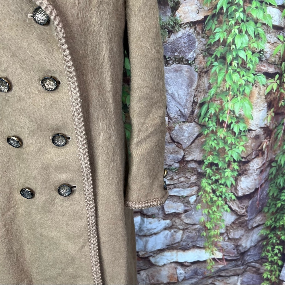 VINTAGE LODENFREY Rare Munich Alpine Loden Coat Camel Wool, 10/M - Picture 6 of 16